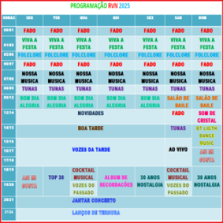 GRELHA  DE  PROGRAMAS   R.V.N. -2025